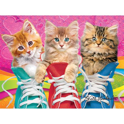 Sneaky Cats 350 Large Piece Jigsaw Puzzle | Spilsbury