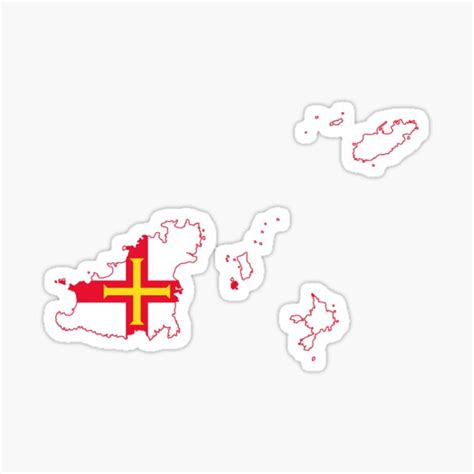 "Flag of Guernsey" Sticker for Sale by national-flags | Redbubble