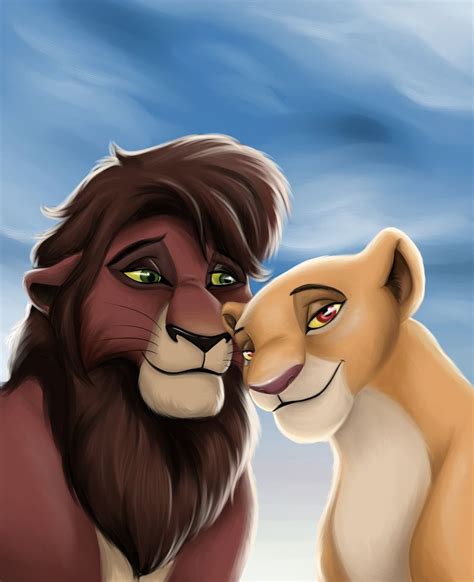 The Lion King 2 Kovu And Kiara Kiss