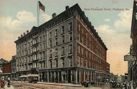 New Falmouth Hotel Portland, ME Postcard