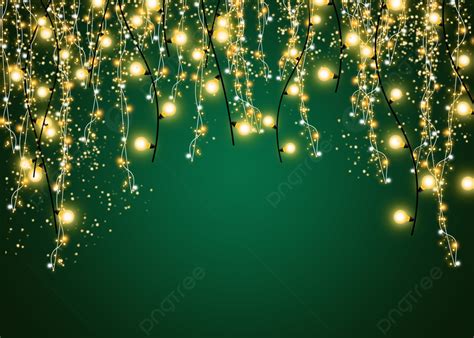 Christmas String Lights Background Green, Light Post, Green, Gradient ...