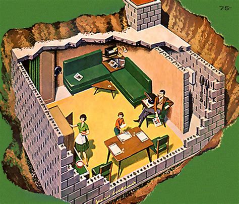 Home Nuclear Bomb Fallout Shelter, 1962 - Invisible Themepark