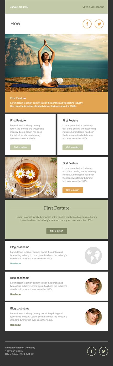 36+ Best Email Newsletter Templates – Free PSD & HTML Download