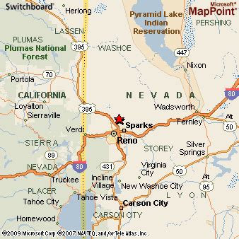 Sun Valley, Nevada Area Map & More