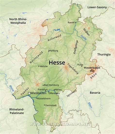 Hesse Cassel Germany Map