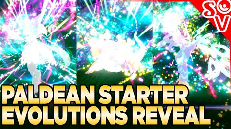 Paldean Starter Evolutions Reveal in Pokemon Scarlet and Violet - YouTube