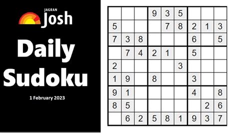 Play Daily Sudoku Puzzle Online, 1st February 2023 with Answers, Solutions