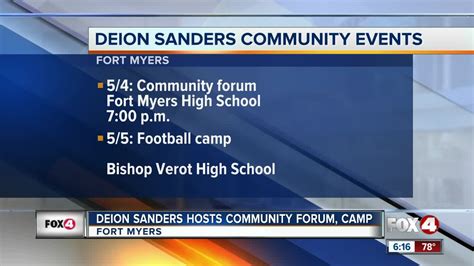 Deion Sanders comes back to Southwest Florida to host a community forum ...