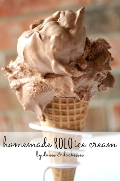 Homemade Rolo Ice Cream - Dukes and Duchesses