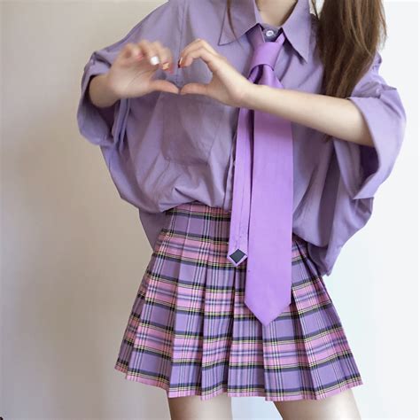 New JK uniform purple plaid skirt · Dream castle · Online Store Powered ...