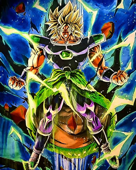 Drawing I Did of Broly. Based on Dragonball Legends art. : r/dbz