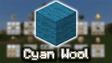 Cyan Wool - Wiki Guide - 9Minecraft.Net