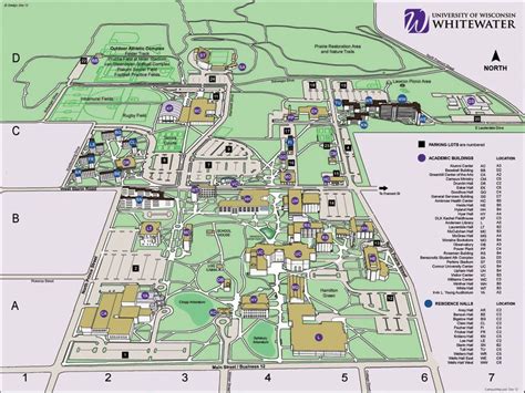 Campus Map | University of Wisconsin-Whitewater Campus Map, Printable ...