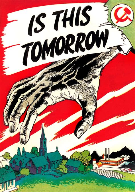 "IS THIS TOMORROW?" Anti Communism Propaganda Poster A1A2A3A4Sizes | eBay