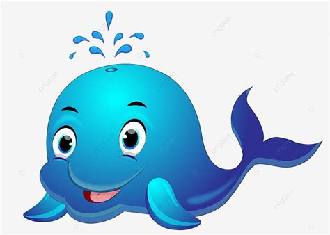 Happy Whale Clipart PNG Images, Cute Whale Cartoon Happy Face Character ...