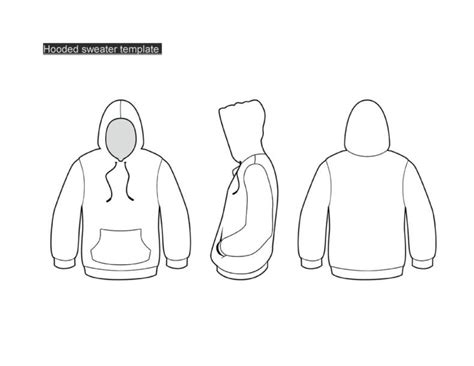 Blank Brown Hoodie Template