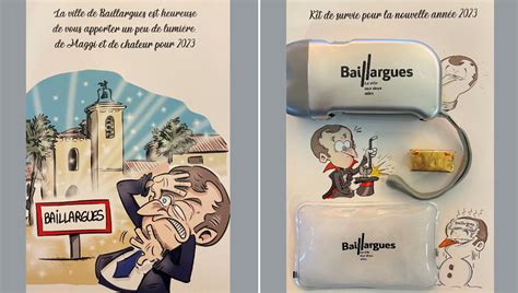 La traditionnelle carte de vœux décalée de Baillargues vous offre un ...