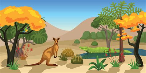 Australian Animals Background 12680367 Vector Art at Vecteezy