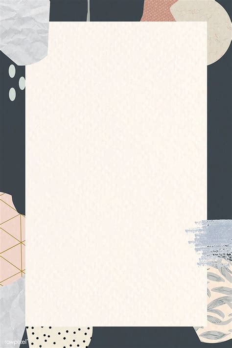 Premium vector of Terrazzo frame on beige background vector. Powerpoint ...