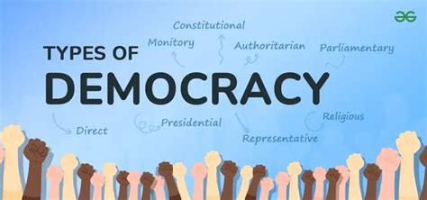 List of Different types of Democracy and How it works?