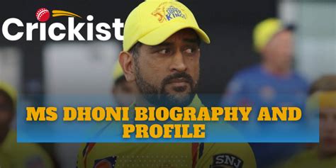 MS Dhoni Biography and Profile, IPL Career, Stats, Records, Salary, Net ...