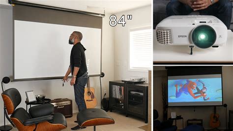 My DIY Epson Home Cinema Projector Setup Tour 2023 | How To Transform ...