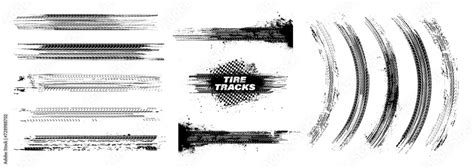 Tire tread marks, isolated wheel texture, tire marks - drift, rally ...