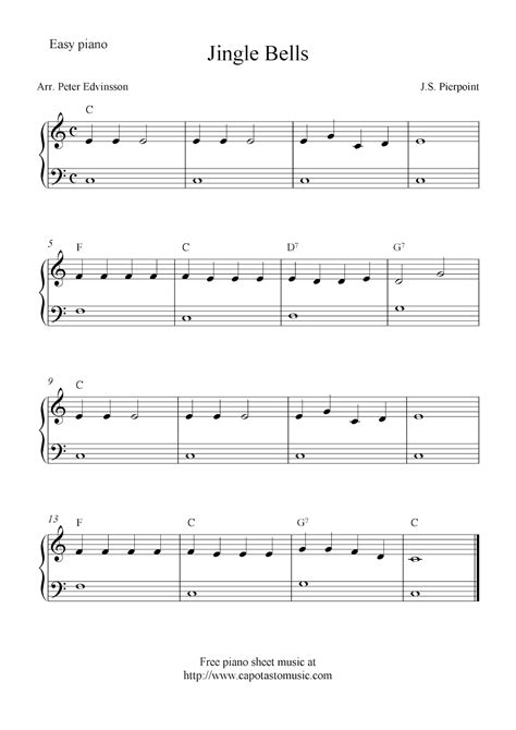 Piano Christmas Sheet Music Free Printable