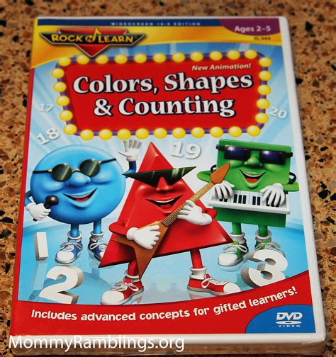 Rock N Learn Colors Shapes And Counting Dvd - Draka