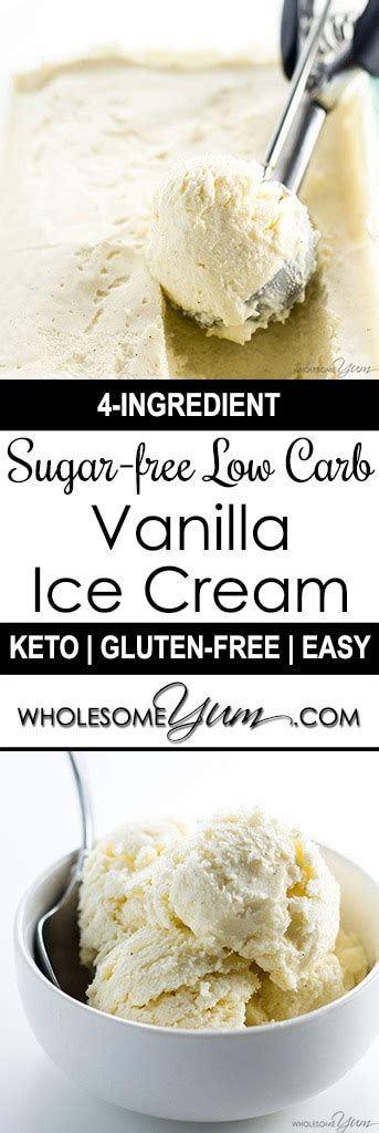 Best Sugar-free Low Carb Ice Cream Recipe (No Churn) - 4 Ingredients