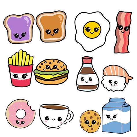 Cute Doodles Drawings, Cute Food Drawings, Kawaii Doodles, Mini ...