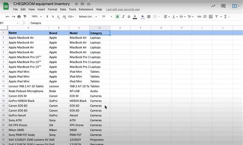 8 Equipment Inventory List Excel Templates - Bank2home.com