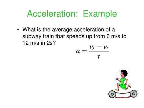 Give Two Detailed Examples Of Acceleration