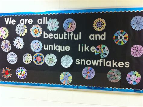 Beautiful Snowflake Crafts by Students