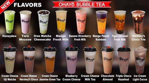 Ohayo Bubble Tea New Flavors | You'll definitely love Ohayo Bubble Tea ...