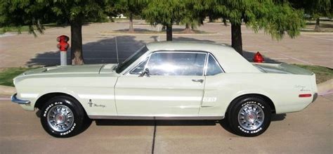 Seafoam Green 1968 Ford Mustang GT California Special Hardtop