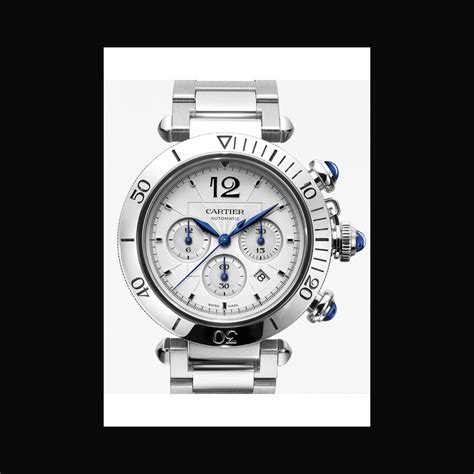 Watch Pasha de Cartier Chronograph | Cartier WSPA0018 Steel - Bracelet ...