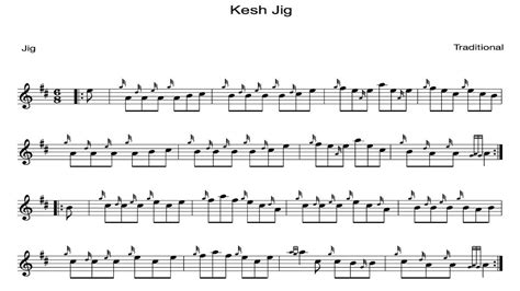 Kesh Jig Bagpipe Sheet Music - Learn Kesh Jig on the Bagpipes