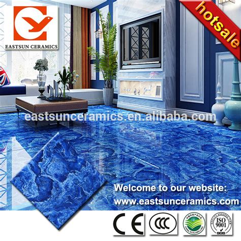 blue bathroom floor tiles for sale - August Corbitt