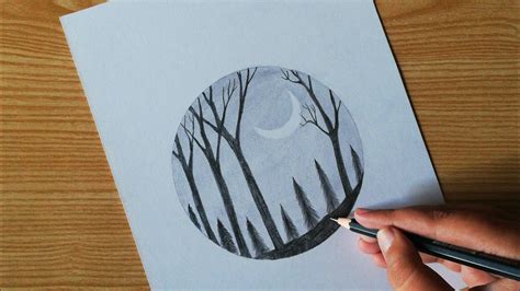 Scenery Simple Easy Circle Drawings