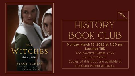 History Book Club: “The Witches: Salem, 1692” - Explore Washington CT