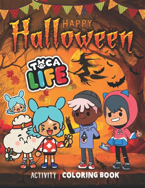 Buy Toca Life Doodle Halloween Coloring Book: Toca Life Doodle coloring ...