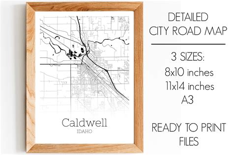 Caldwell Idaho City Map Graphic by SVGExpress · Creative Fabrica