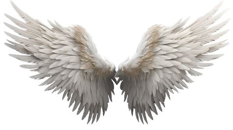 Realistic Style Angel's Wings No Background Perfect for Photograph ...