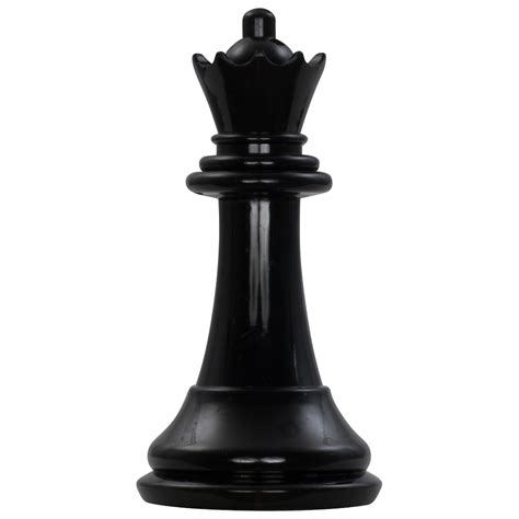 Giant Chess Piece 7 Inch Dark Plastic Queen | MegaChess