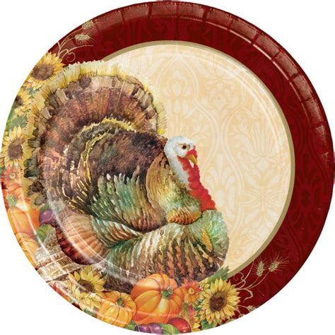 Regal Turkey 10-inch Plates: Party at Lewis Elegant Party Supplies ...