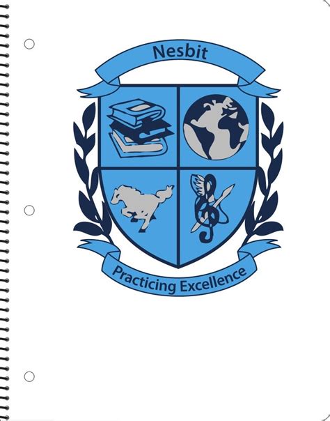 Nesbit Elementary School White Spiral-bound Notebooks