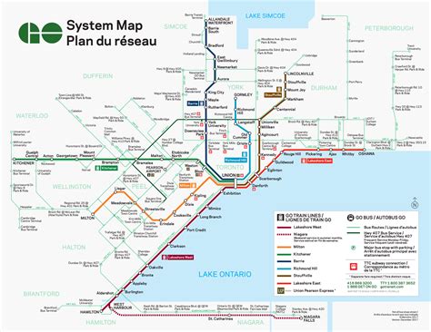 Go Train Route Map - Tourist Map Of English