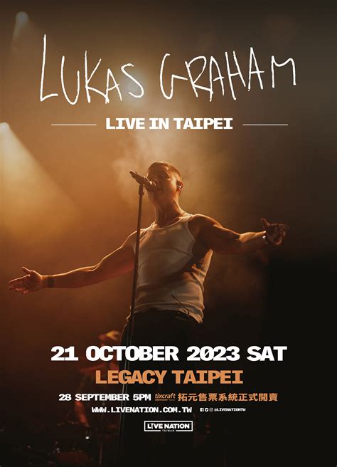 LUKAS GRAHAM LIVE IN TAIPEI｜Concert｜Legacy Taipei