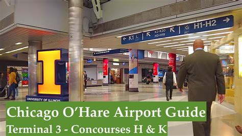 Chicago O'Hare Airport Walking Guide - Terminal 3 - Concourses H & K ...